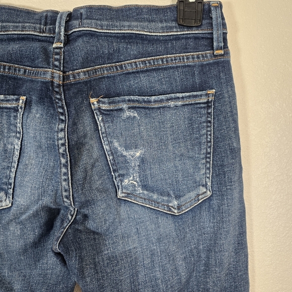 Agolde Isabel Slim Fit Boyfriend Starwood Slight Distressed Jeans Size 27 - Picture 10 of 13